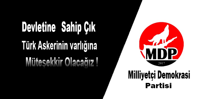 Devlete sahip çıkıp, Türk askerinin varlığına müteşekkir olacağız